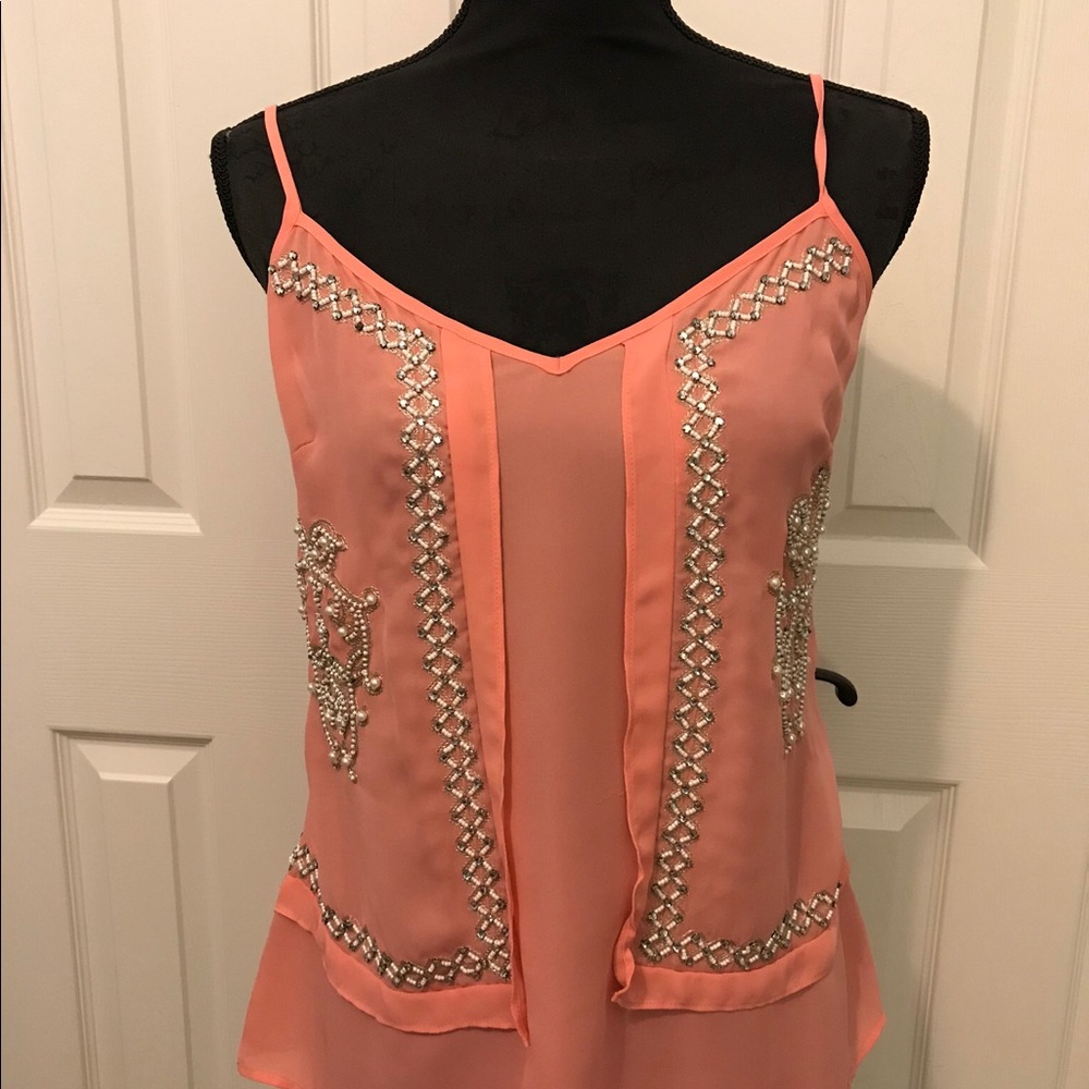Pink, Guess by Marciano beaded tank
